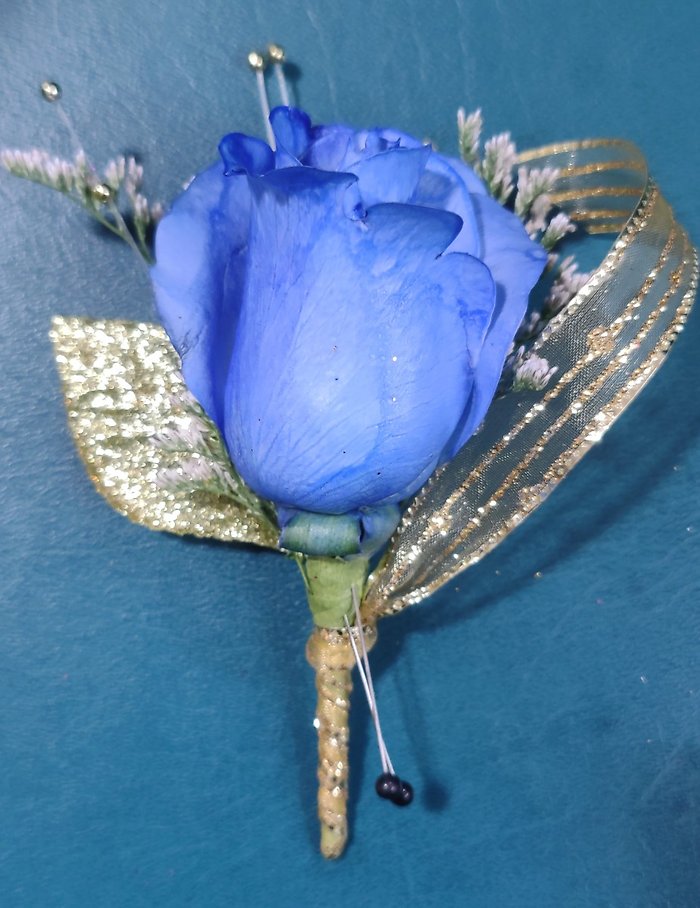 Colorful Single Rose Boutonniere Upgraded