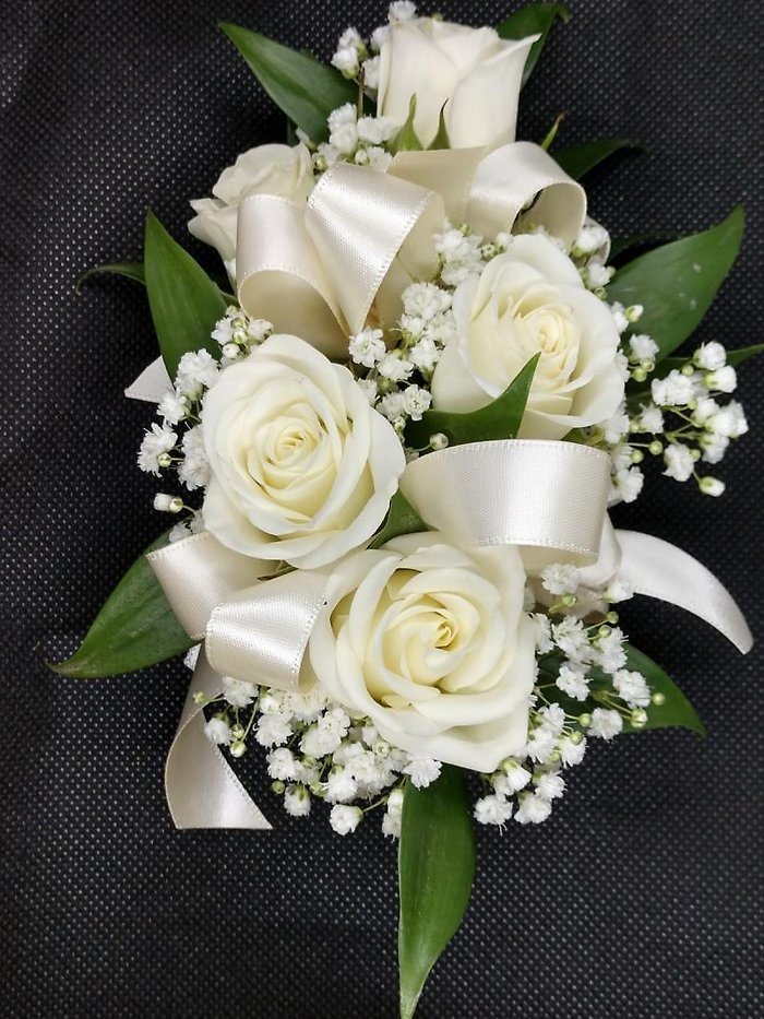White Single Rose Boutonniere