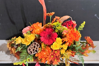 Fall Centerpiece Long and Low