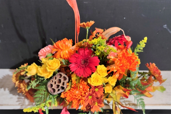 Fall Centerpiece Long and Low