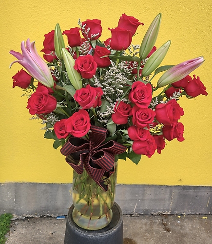 Five Dozen Red Long Stem Roses - Vday