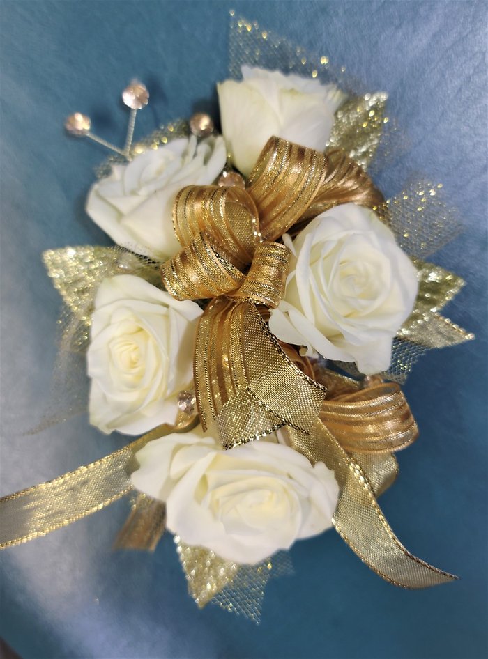 Colorful Linear Upgraded Wristlet Corsage