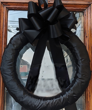 Mourning Door Wreath