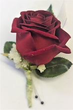 Silk Colorful Rose Boutonniere