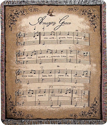 Amazing Grace Song Throw