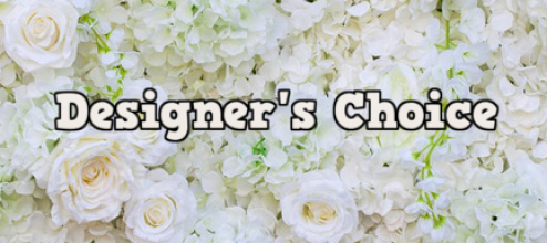 Designer Choice White Funeral Basket
