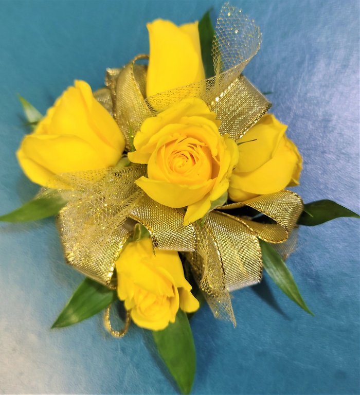 Colorful Circular Standard Wristlet Corsage