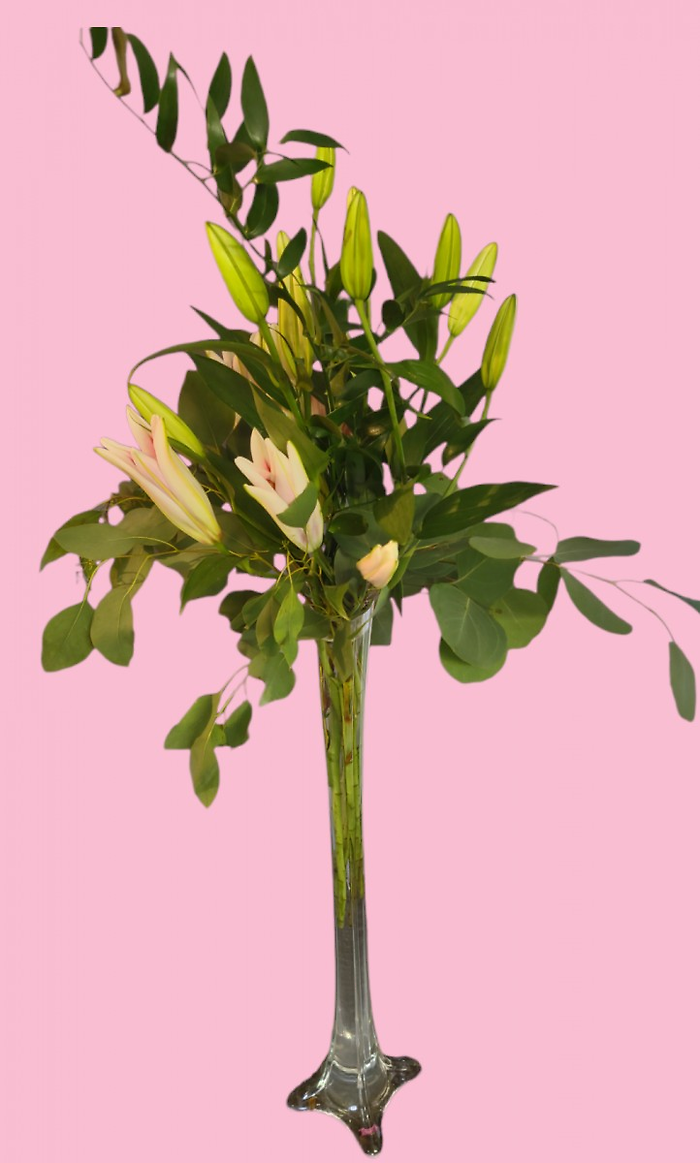 Tall Lily Bud Vase