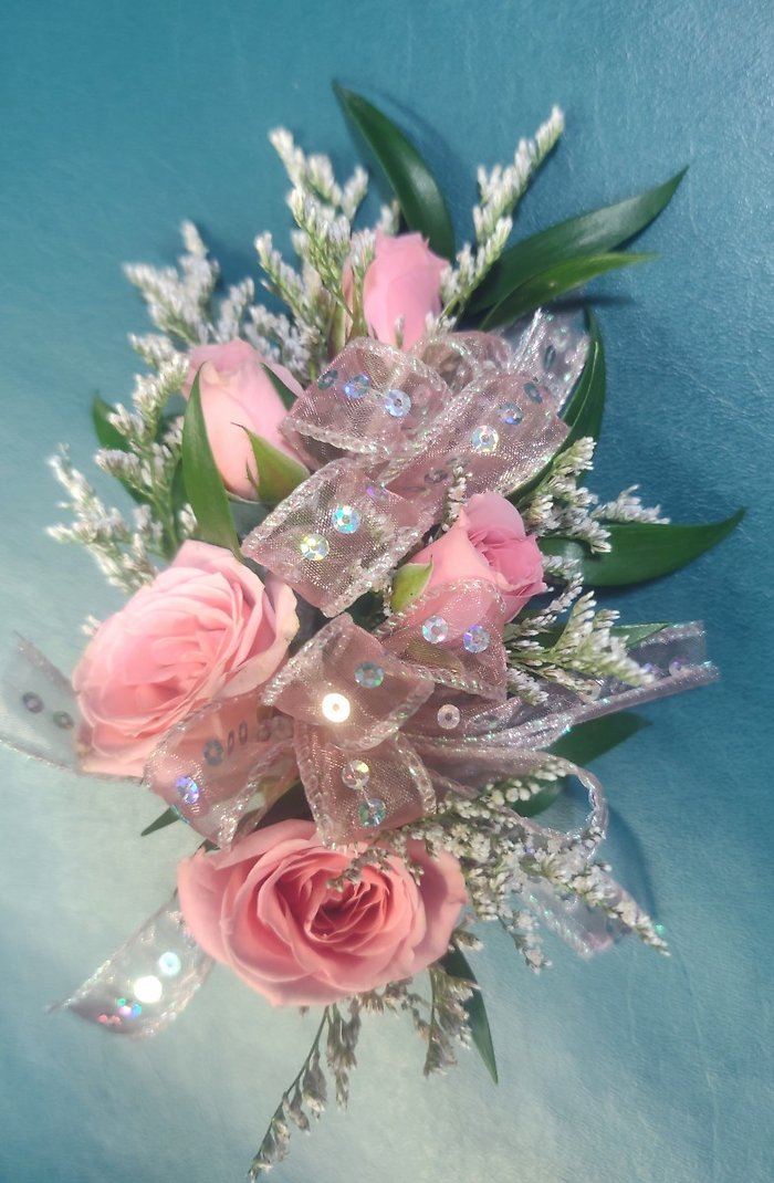 Colorful Linear Standard Wristlet Corsage