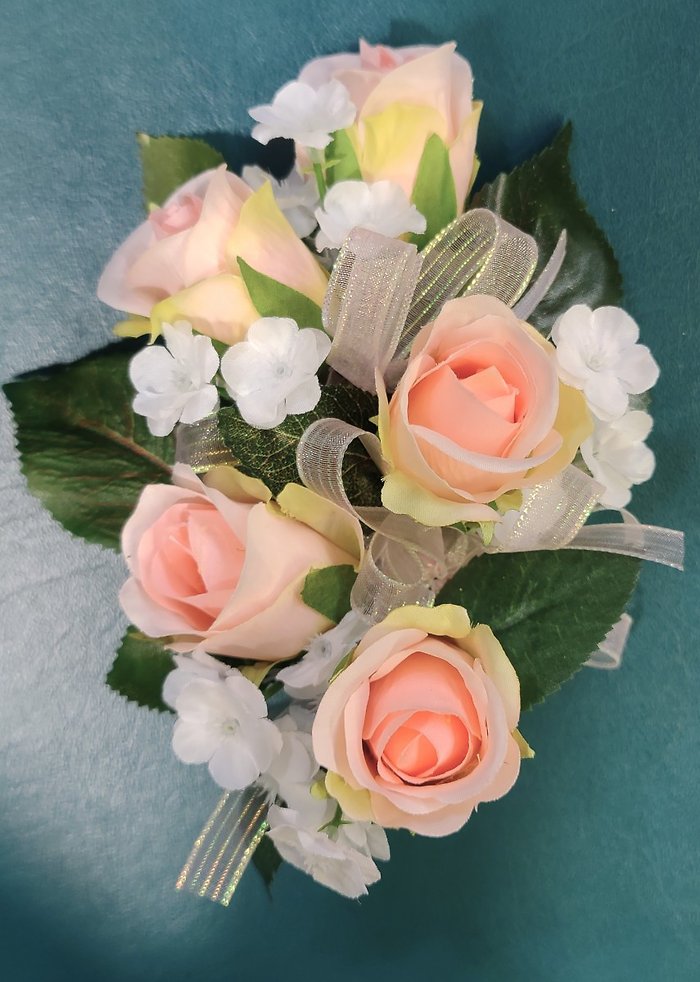 Silk Colorful Linear Standard Wristlet Corsage