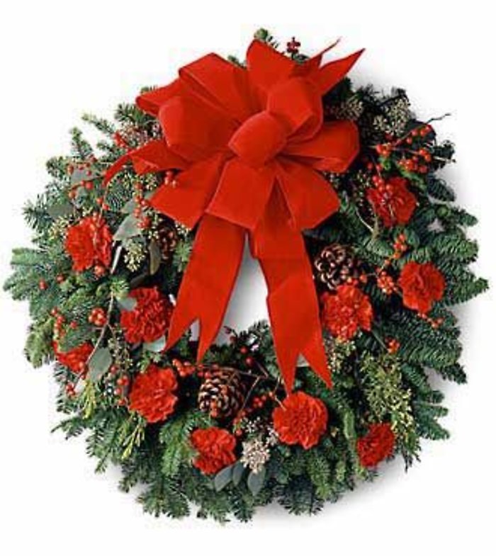 Red Door Wreath