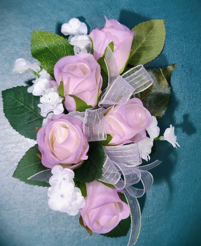 Silk Colorful Linear Standard Wristlet Corsage