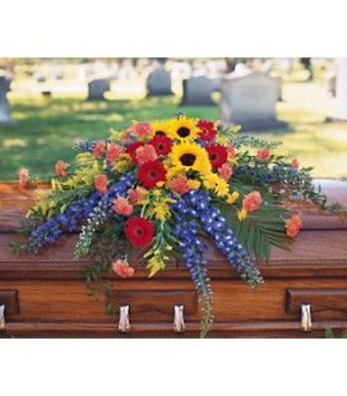 Mixed Summer Casket Cover