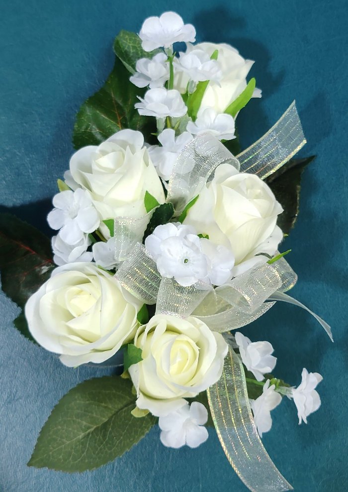 Silk Colorful Linear Standard Wristlet Corsage