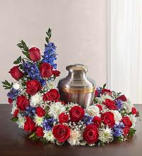 Patriotic Cremation Wreath