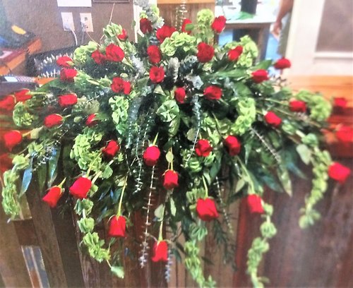 Rose Remembrance Casket Cover