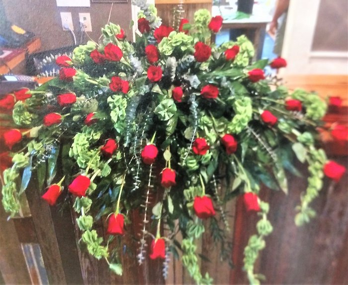 Rose Remembrance Casket Cover