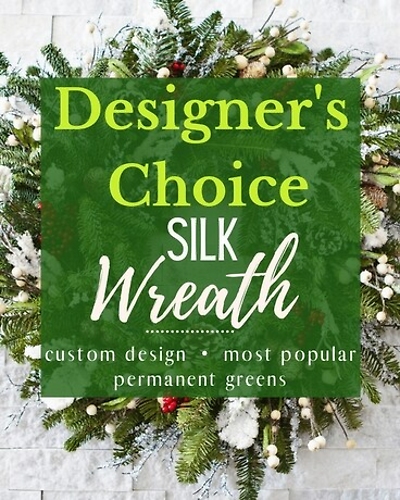 Designer\'s Choice Silk Christmas Wreath