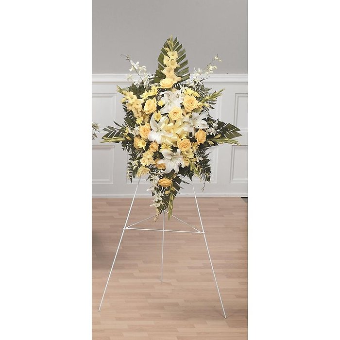 Yellow & White Standing Spray