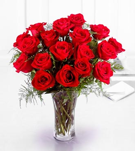 The Premium 18 Long Stemmed Red Roses Bouquet