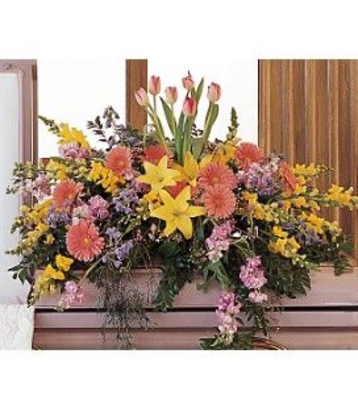 Modern Summer Mix Casket Cover