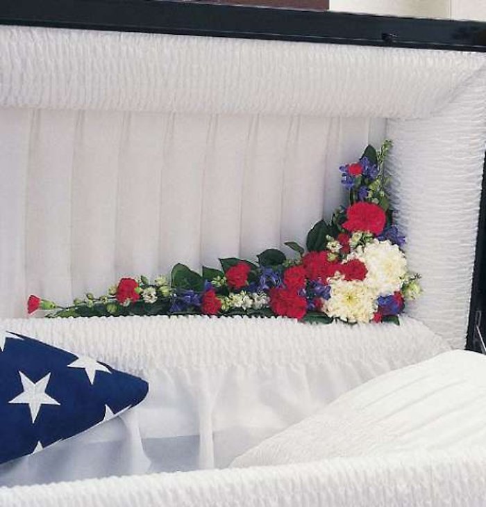 Patriotic Casket Corner Piece
