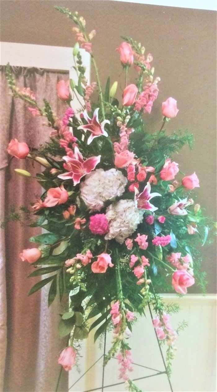 Pink Mixed Standing Spray